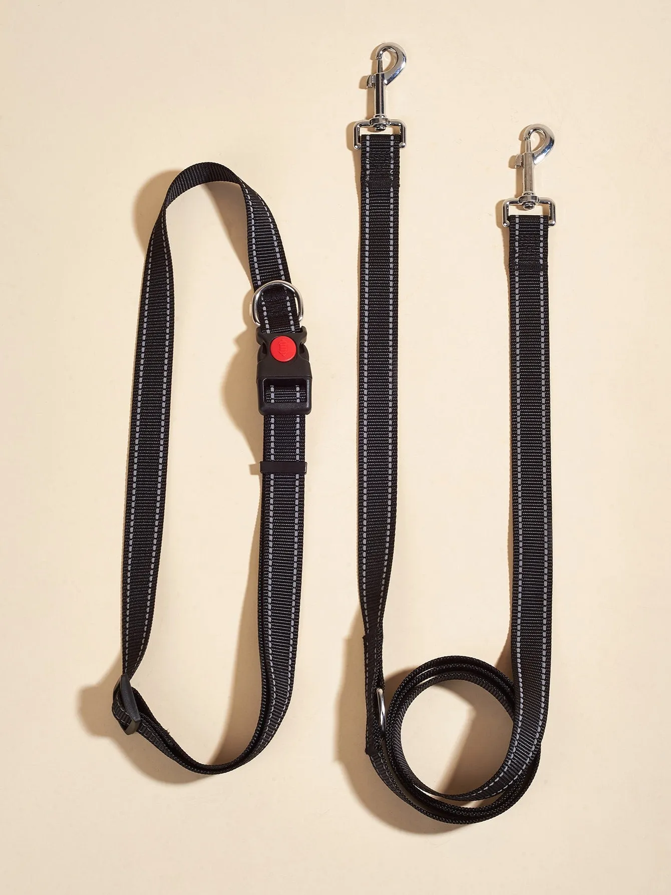 1pc Plain Pet Leash 1pc Belt