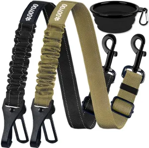 2-Pack Adjustable Dog Car Seat Belts