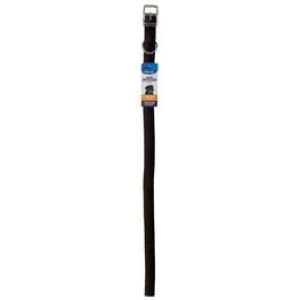 2-Ply Dog Collar, Black, 1 x 26-In.