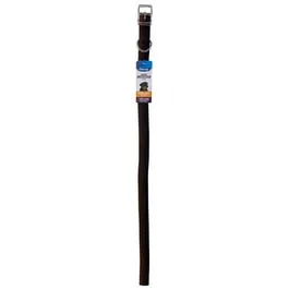 2-Ply Dog Collar, Black, 1 x 26-In.