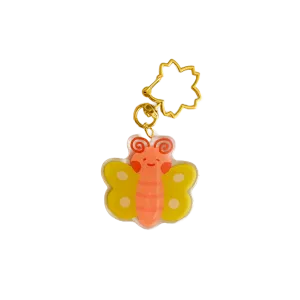 Acrylic Keychain - Butterfly Olive