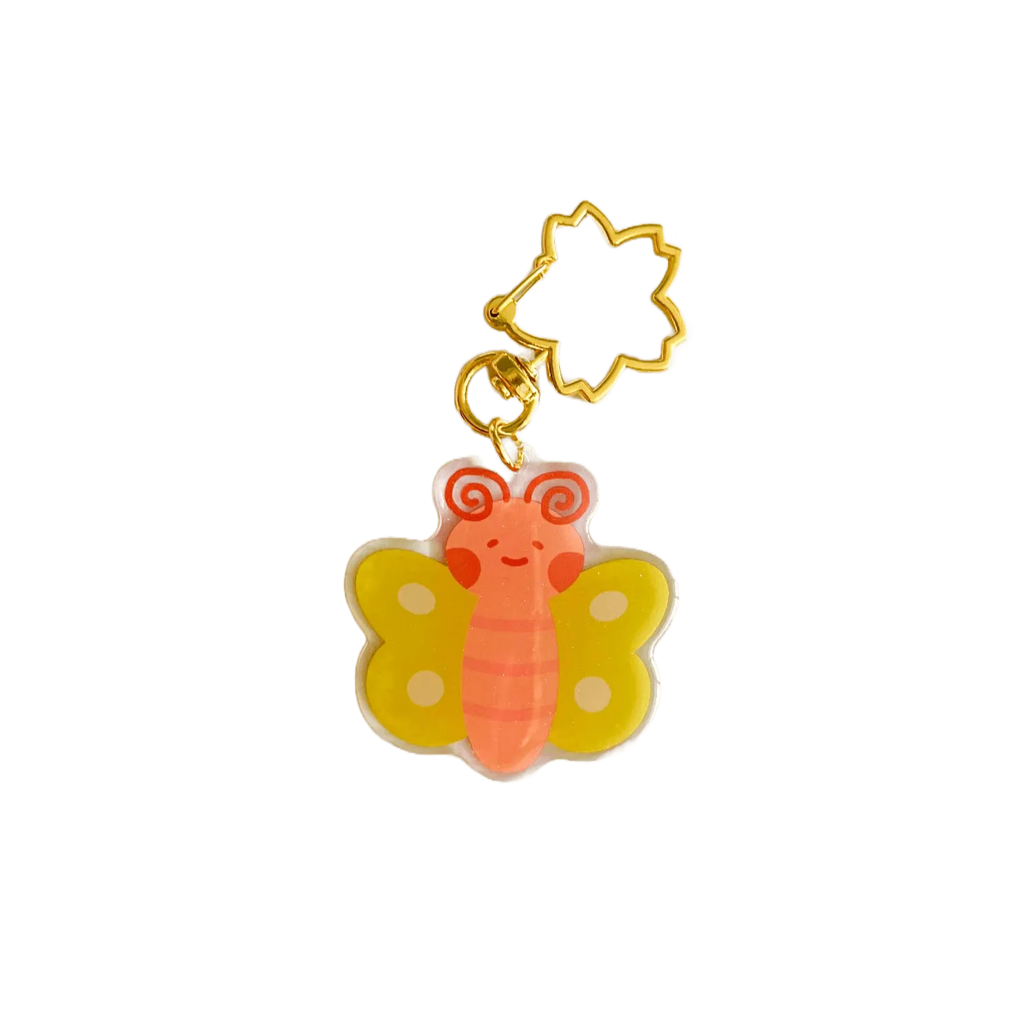 Acrylic Keychain - Butterfly Olive
