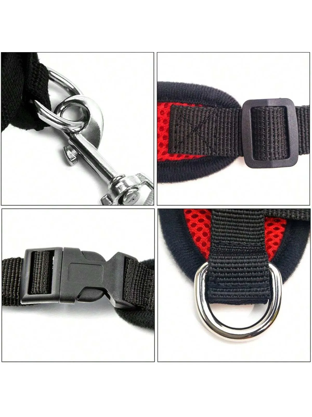 Adjustable Reflective Pet Harness and Leash Set for Dogs and Cats