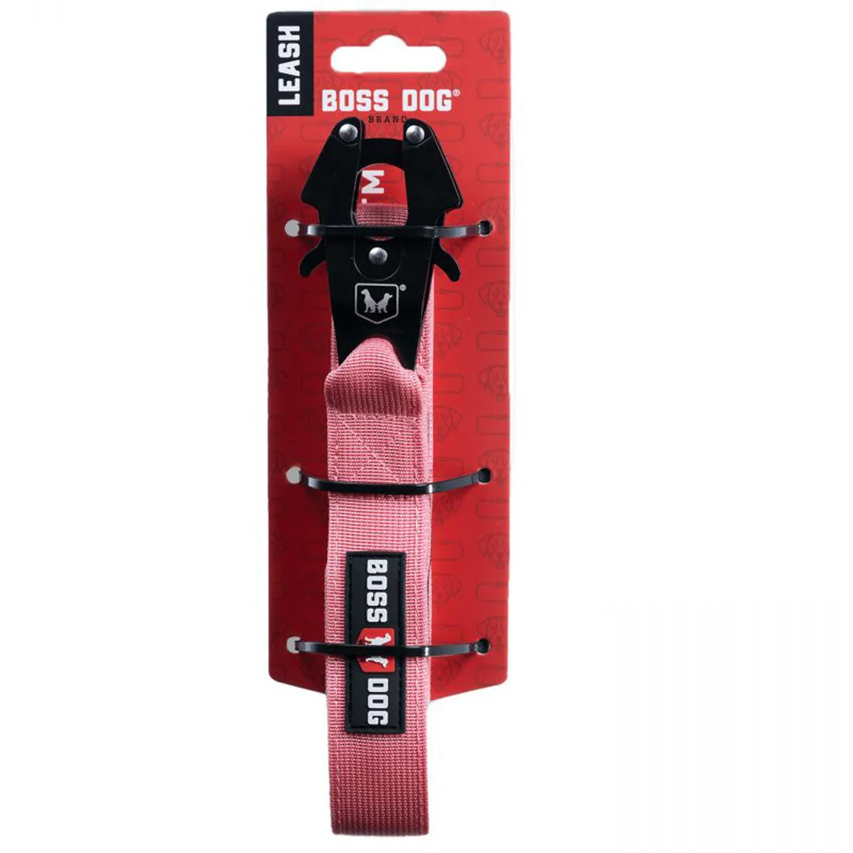 Boss Dog Tactical Dog Leash 6' x 1" Solid Pink