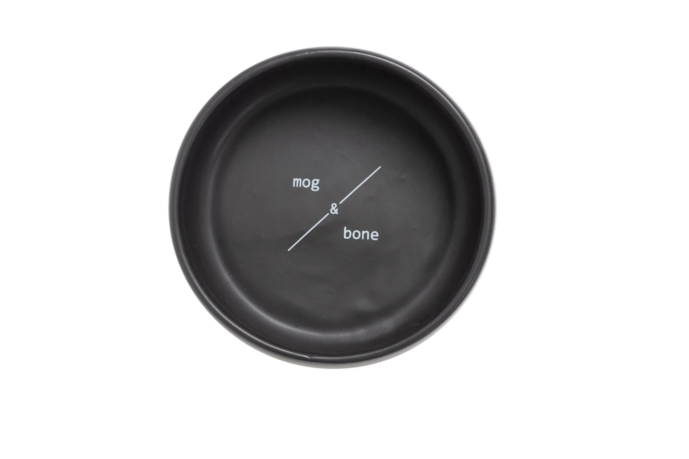 Ceramic Handmade Dog Bowl - Black 800ml