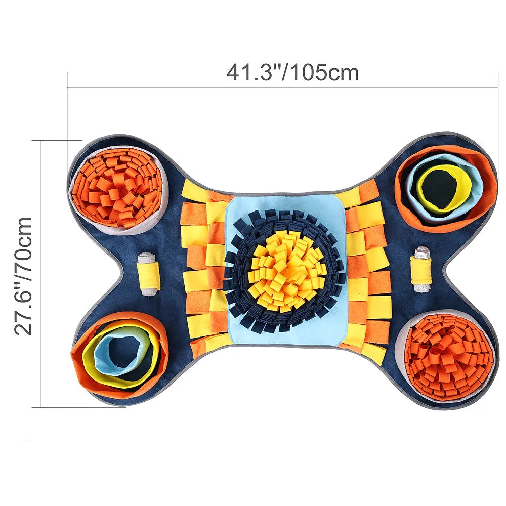 Copy of Challenger Bone Snuffle Mat (Blue & Orange)