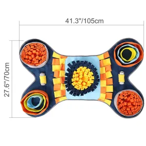 Copy of Challenger Bone Snuffle Mat (Blue & Orange)