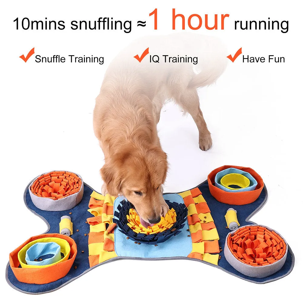 Copy of Challenger Bone Snuffle Mat (Blue & Orange)