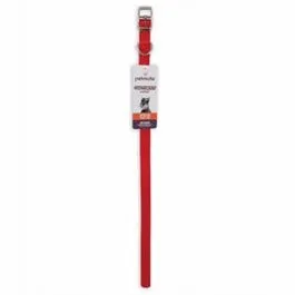 Dog Collar, Red Nylon, 5/8 x 16-In.