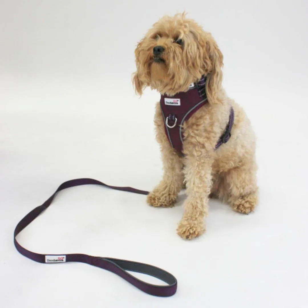 Doodlebone Adjustable Airmesh Dog Harness - Burgundy