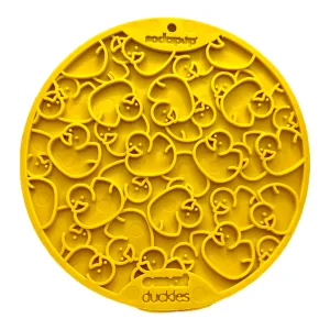 Duckies Design Enrichment Licking Mat with Suction Cups