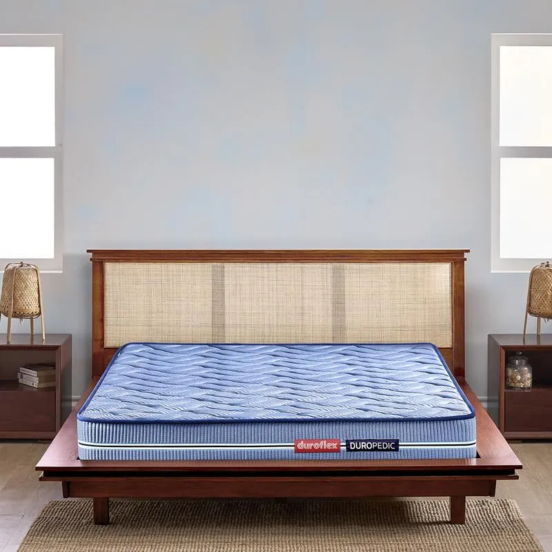 duroflex Back Magic - Doctor Recommended |5 Zone Dual Density Orthopedic Support Layer |6 Inch King Size | High Density Coir Mattress for Firm Back Support, (78X72X6 Inch, Blue)