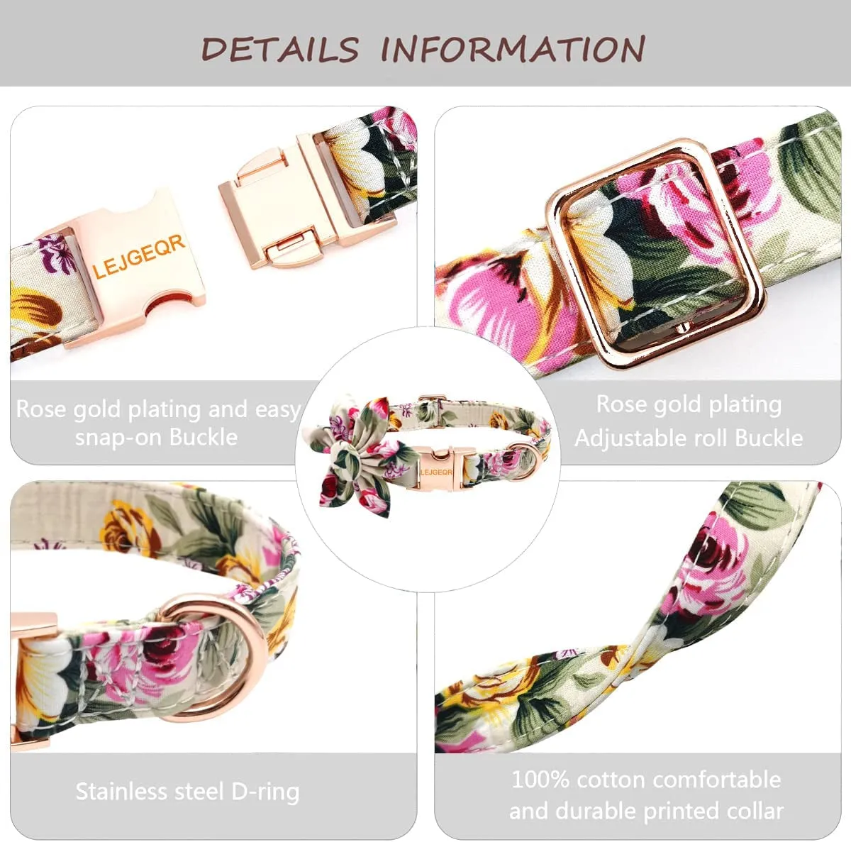 Floral Girl Dog Collar