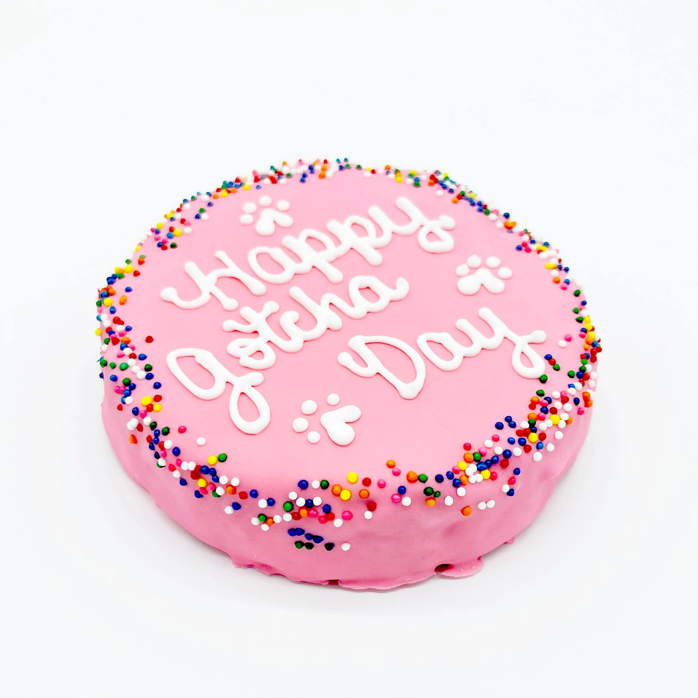 Furry Belly Bake Shop Rainbow Sprinkle Oat Dog Cake