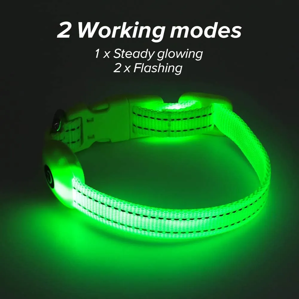 Green Glowing Cat Collar