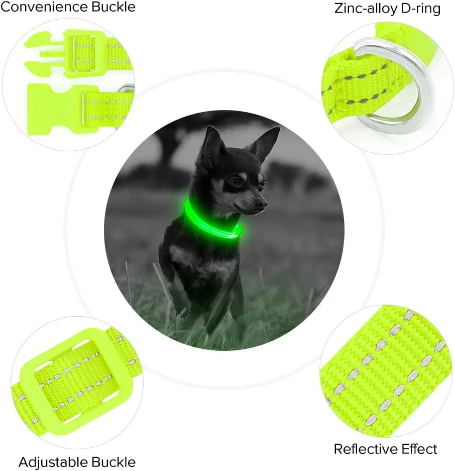 Green Glowing Cat Collar
