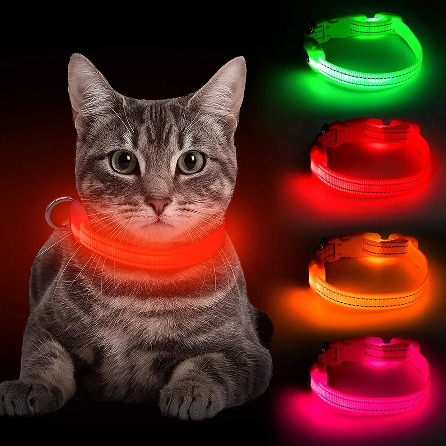 Green Glowing Cat Collar