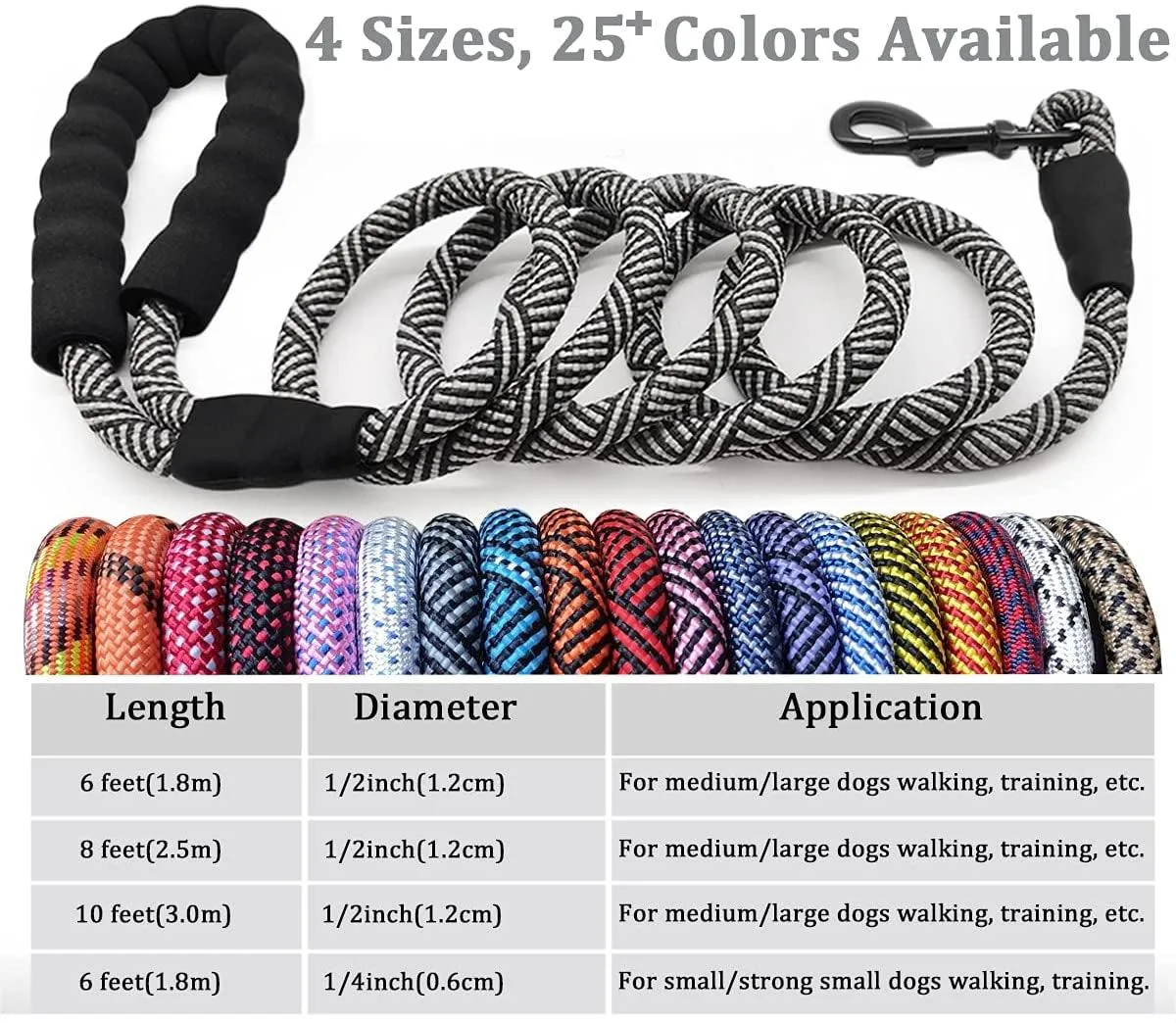 Heavy Duty  Nylon Pet Training Leash,