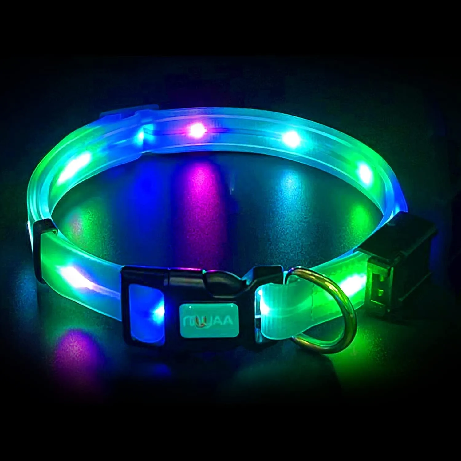 Lighted Safety Collar for Walking at Night for Dogs