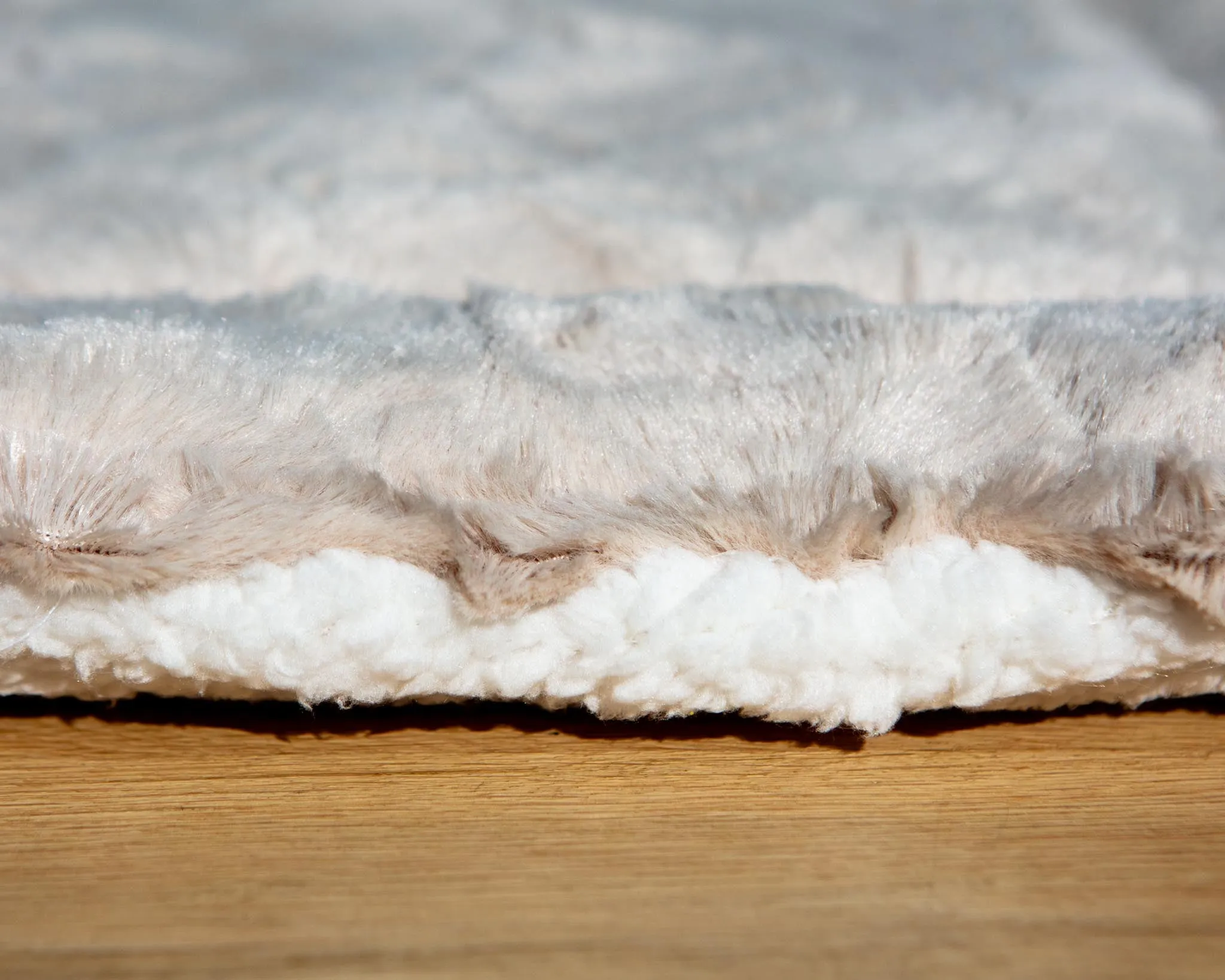 Minky Faux Fur Fleece Pet Napping Mat in Latte (Made in the USA)
