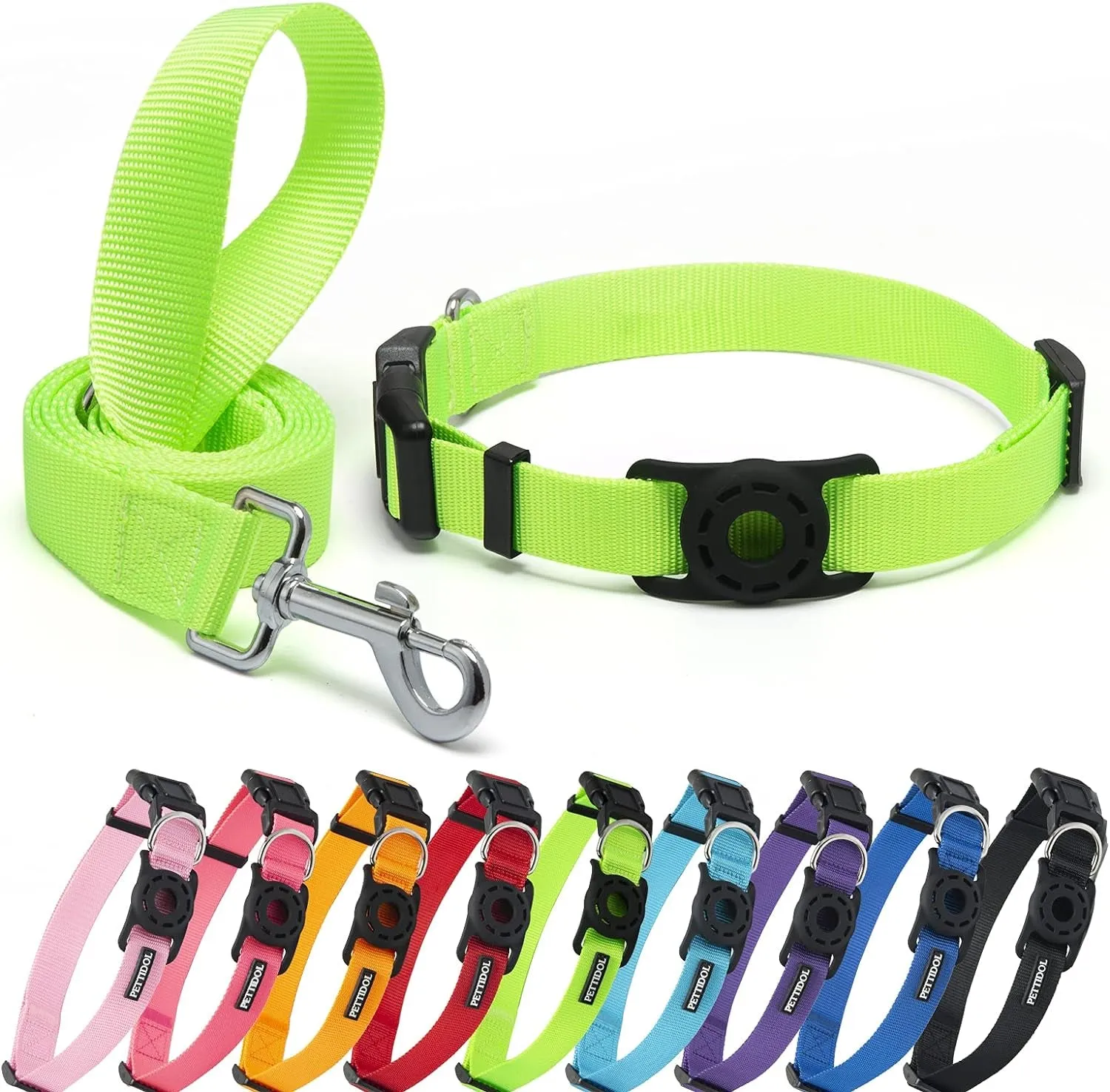 Nylon Dog Collar with Safety Locking Buckle