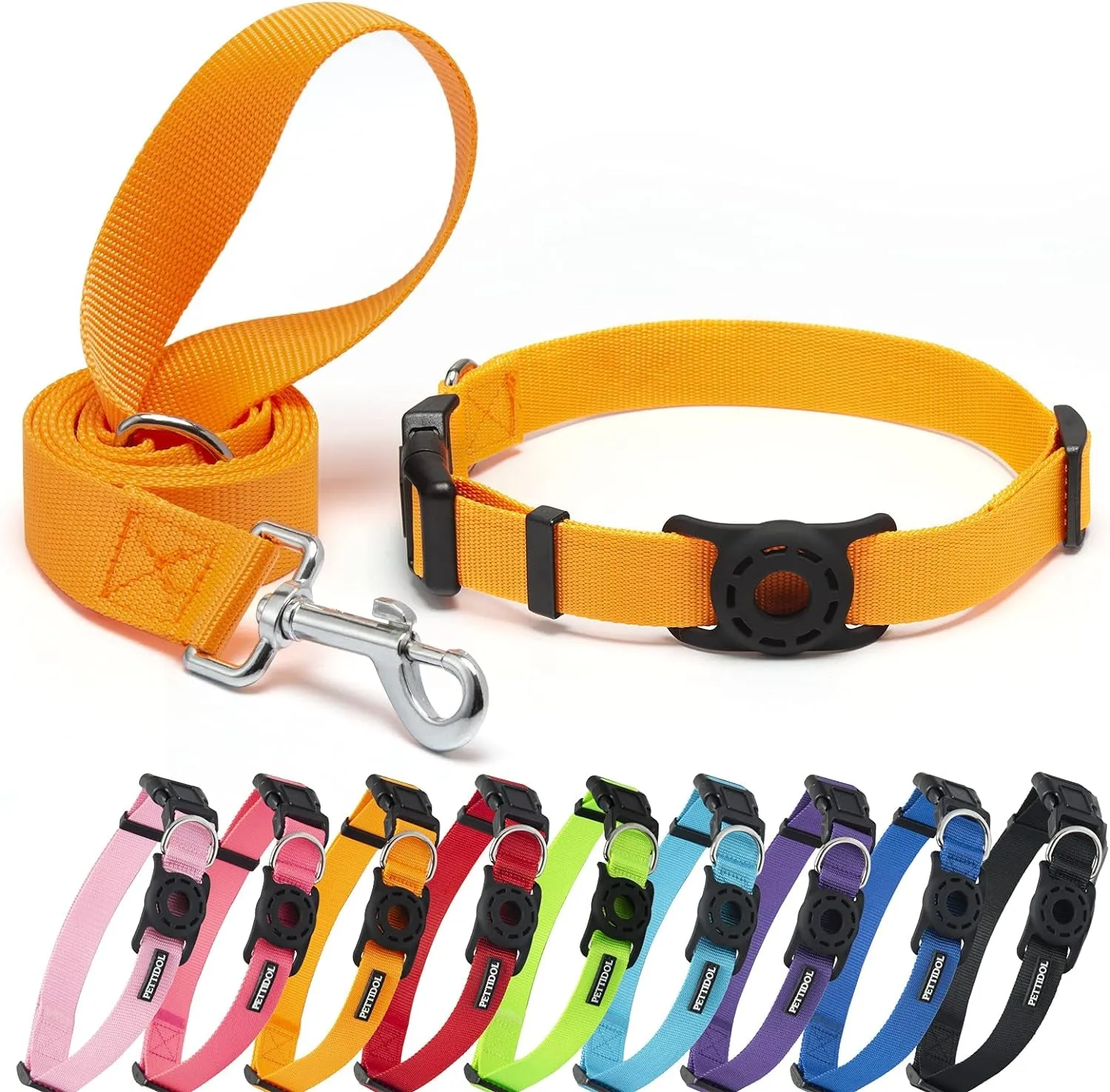 Nylon Dog Collar with Safety Locking Buckle