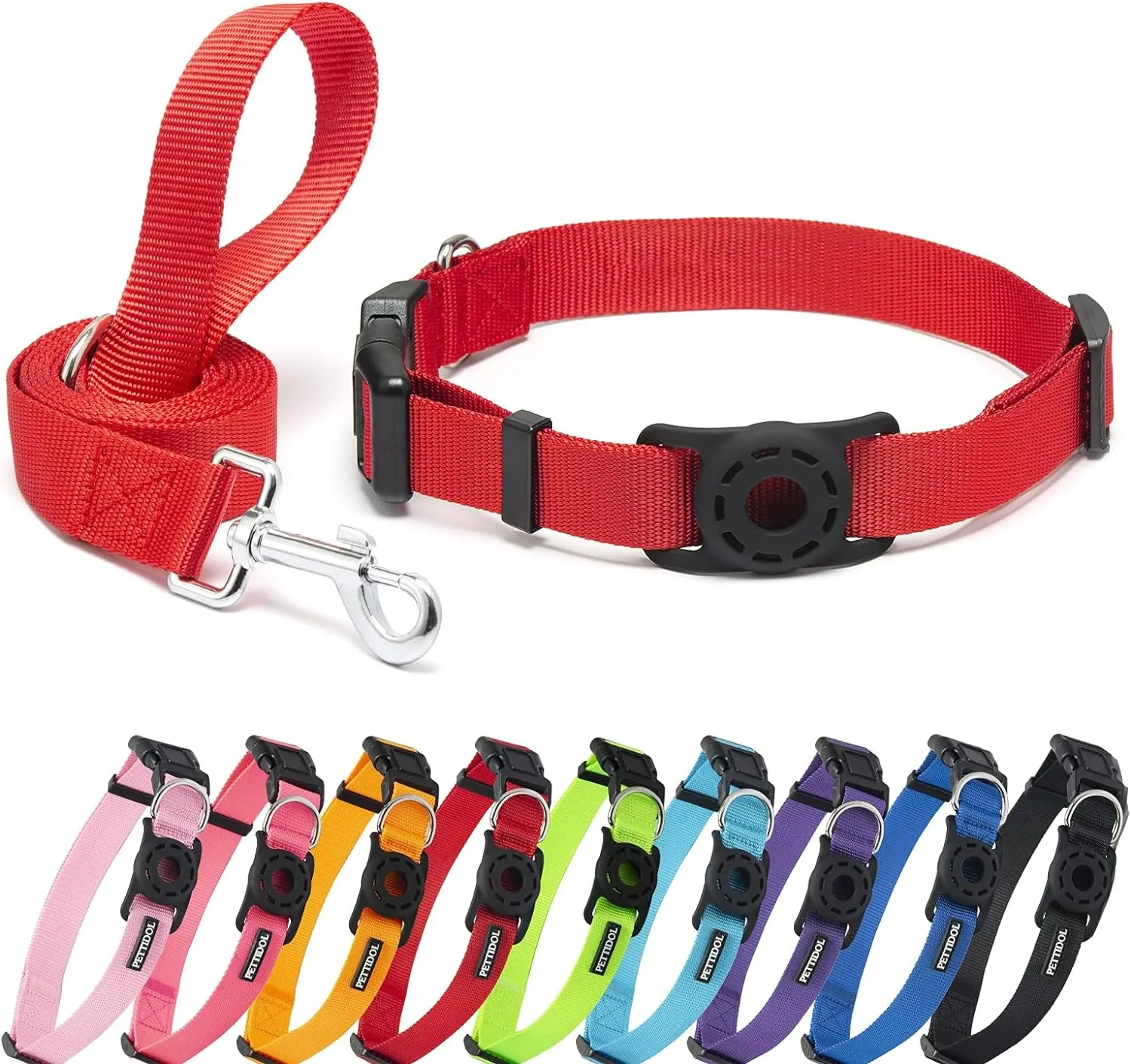 Nylon Dog Collar with Safety Locking Buckle