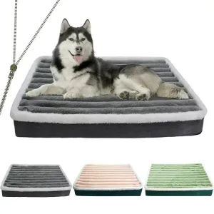 Orthopedic Dog Bed with Plush Cover – Comfort & Support