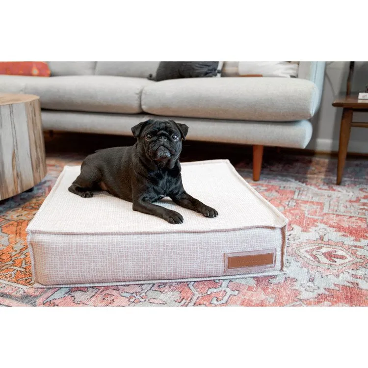 Orthopedic Lounger Large Pet Bed - Puppy Belly Pink