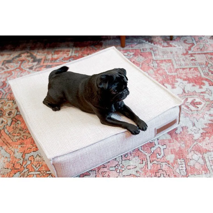 Orthopedic Lounger Large Pet Bed - Puppy Belly Pink