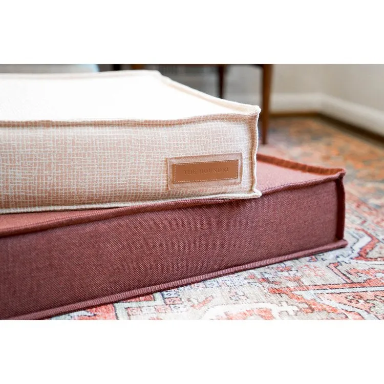 Orthopedic Lounger Small Pet Bed - Puppy Belly Pink