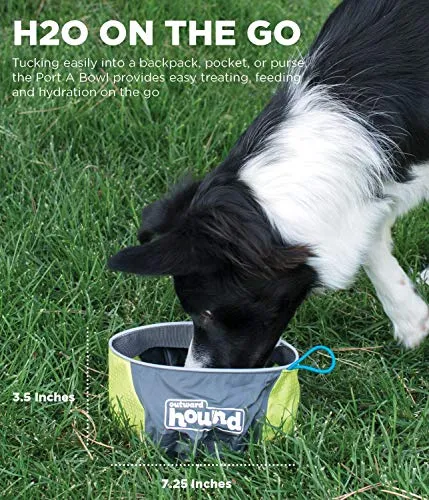 Outward Hound Port-A-Bowl Portable Dog Dish, 48 oz