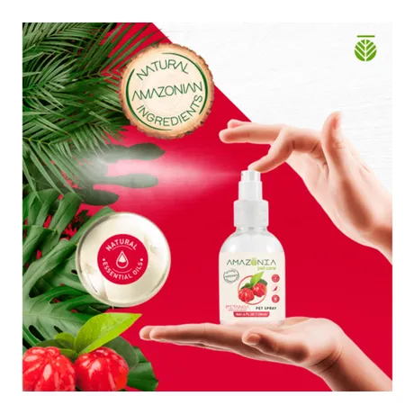 PET SPRAY PET SPRAY PITANGA (BRAZILIAN CHERRY) AMAZÔNIA PET CARE  120ml