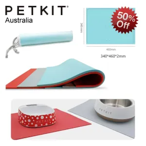 PETKIT |  Pet Food & Water Anti-slip Mat - Grey/White or Blue