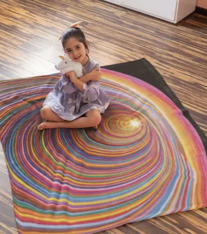 rainbow Play Mat , Carpet/Rug/Pet Feeding Mat/ Christmas/Thanksgiving/Housewarming/Baby Shower/Anniversary Gifts