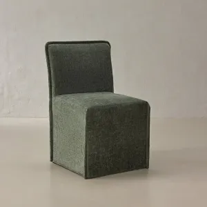 Slipcover Only - Washable Upholstered Dining Chair | 15” Back Height in Willow