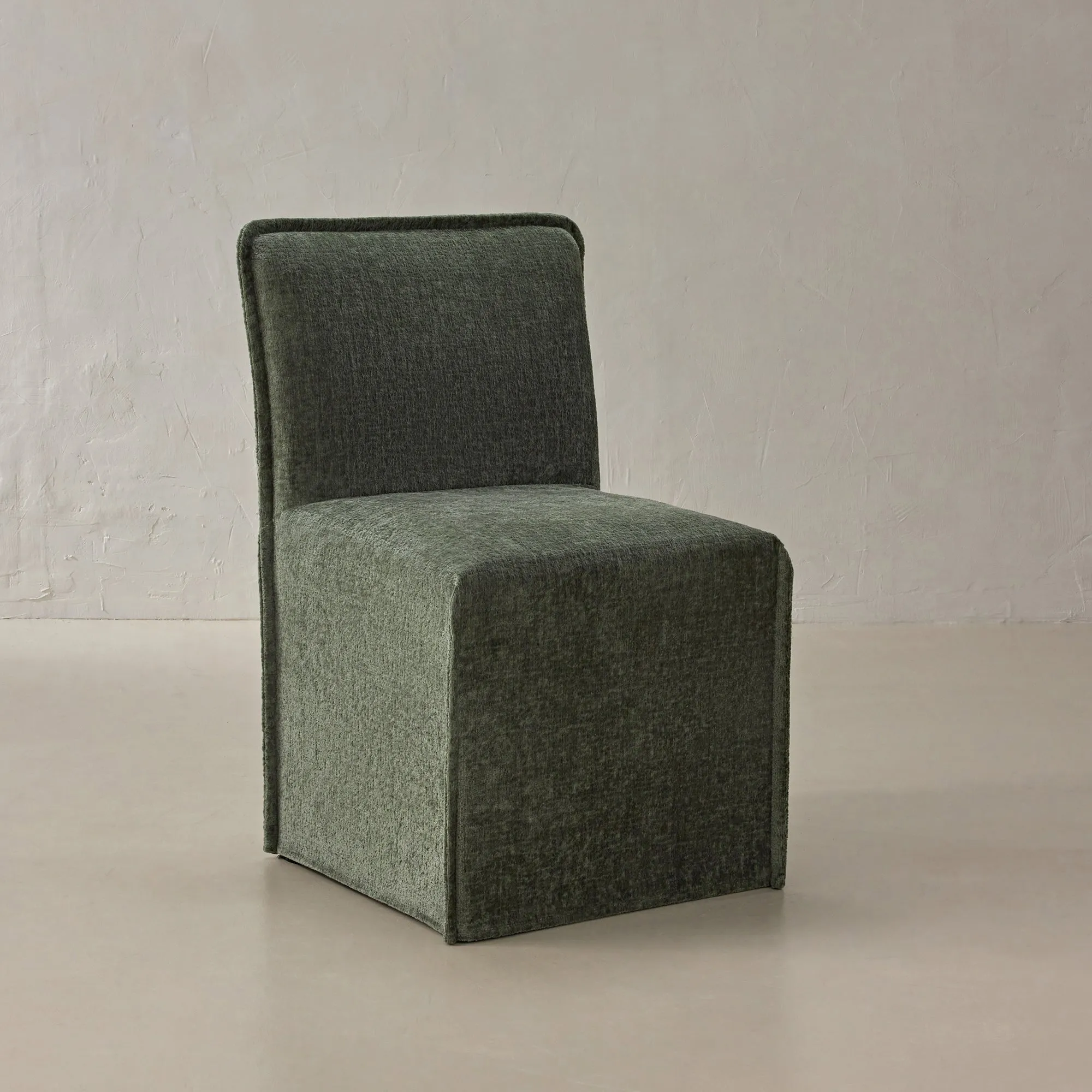 Slipcover Only - Washable Upholstered Dining Chair | 15” Back Height in Willow