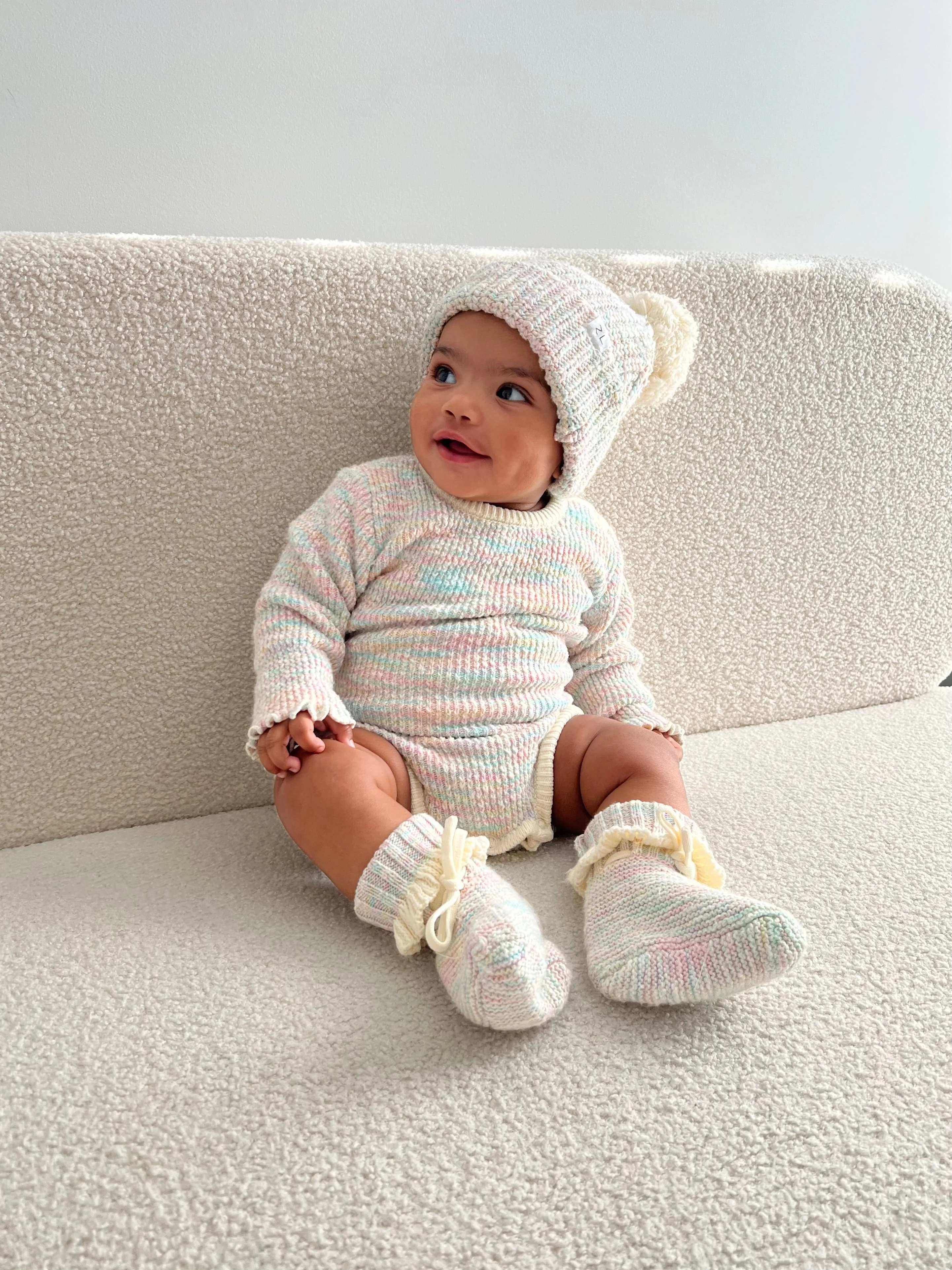 Ziggy Lou - Knit Booties (Sprinkle)