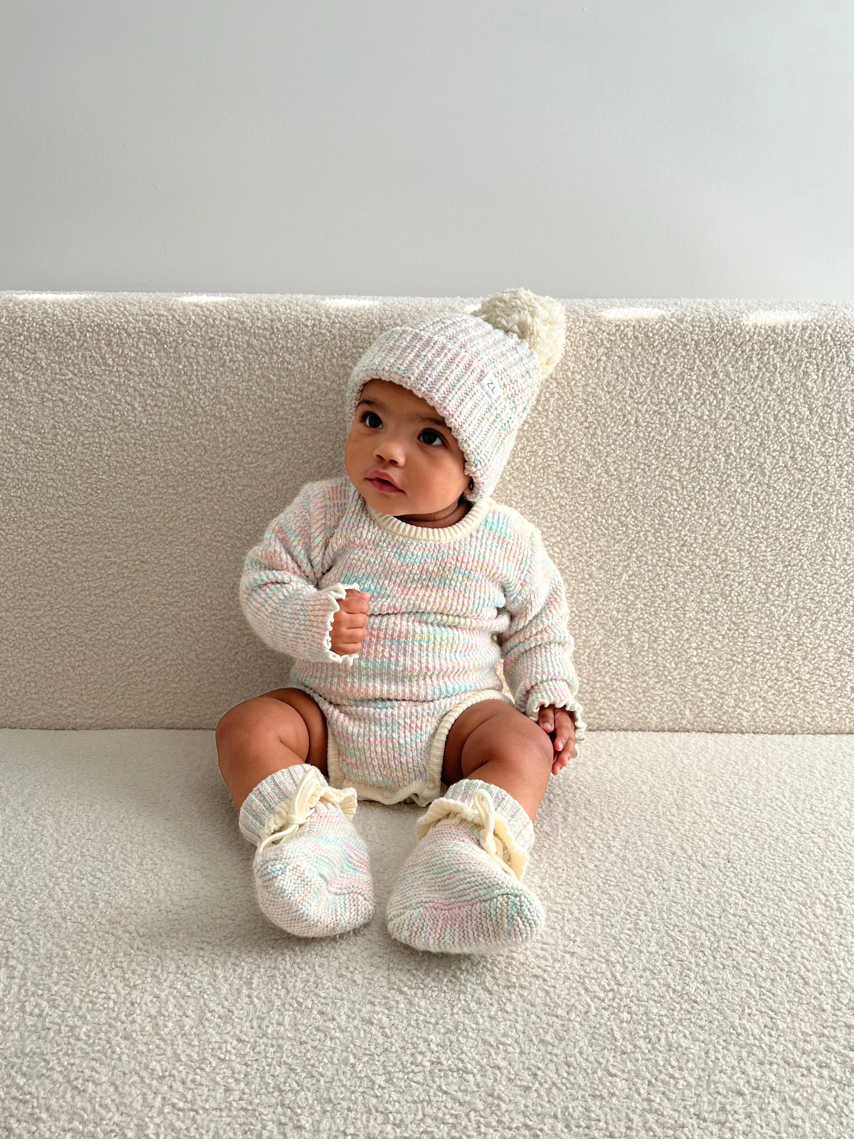 Ziggy Lou - Knit Booties (Sprinkle)